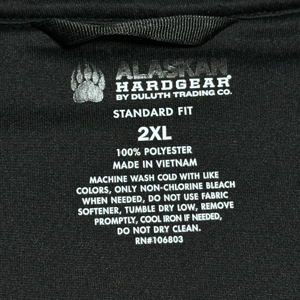 Alaskan Hardgear GravelTec 1/4 Zip Men 2XL Fleece Lined Textured Kangaroo Pocket